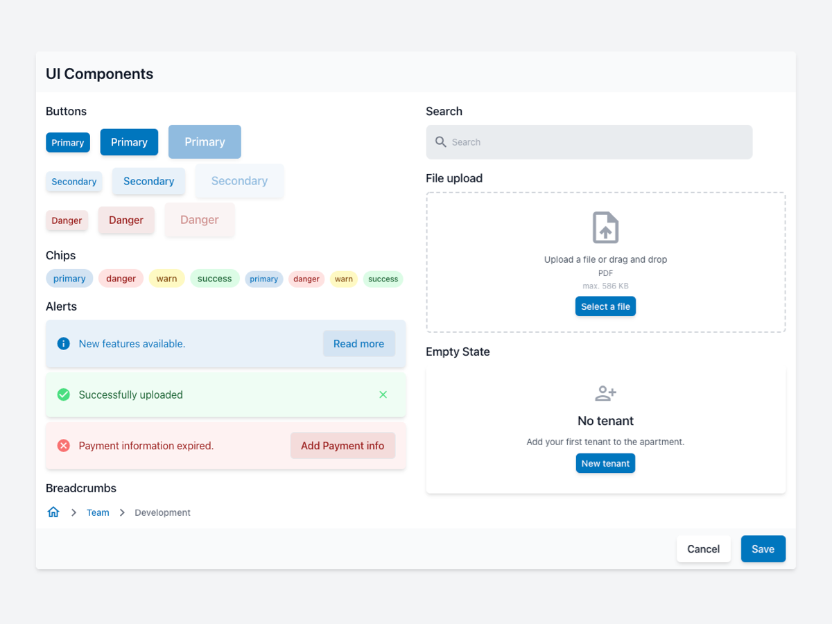 inteligy UI Components